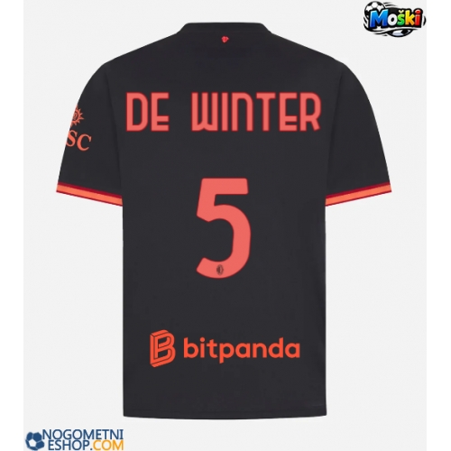 Moški Nogometni dresi AC Milan Koni De Winter #5 Tretji 2026-27 Kratek Rokav